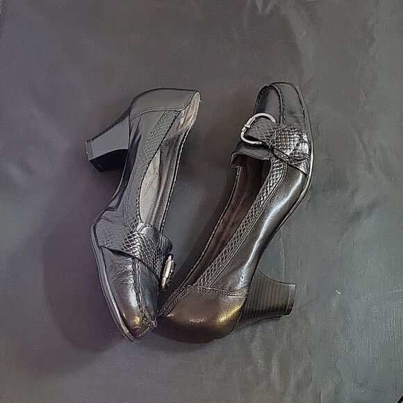 AEROSOLES HEELREST ROUND TOE BUCKLE CLOSURE DETAILS SLIP-ON WOMEN"S SHOE - Picture 10 of 16